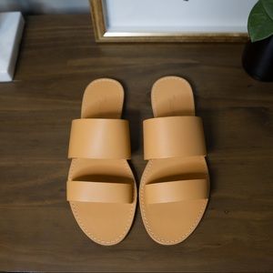 Madewell Double-Strap Slide Sandal Ashen Sand